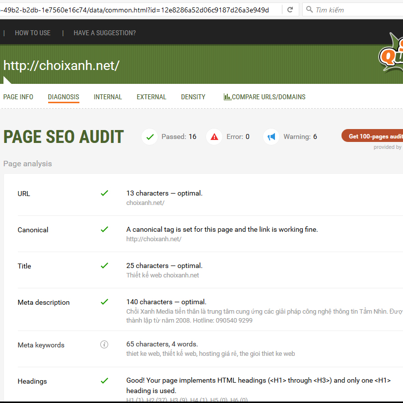 Website chuẩn SEO